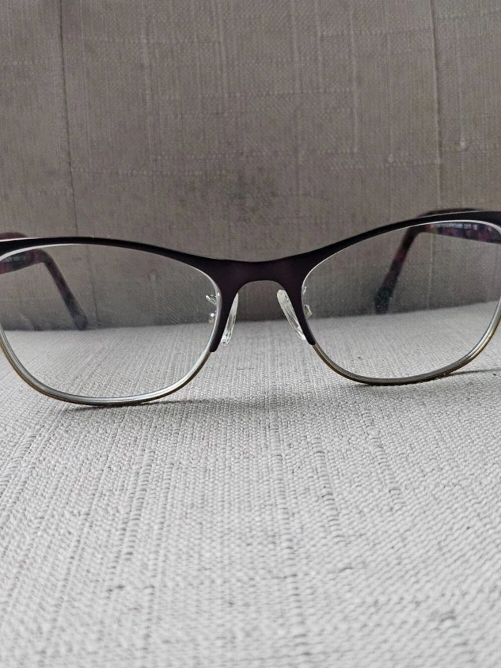 Coach Women Eyeglasses Frame Satin Prple Gold/Prple Confetti Eyewear Glasses - Picture 3 of 12